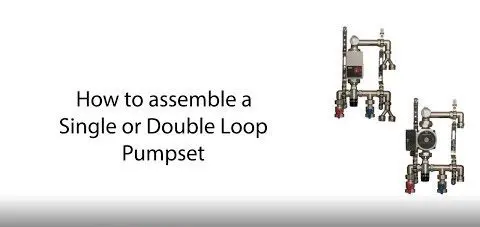 video how to assemble a single loop or double loop pumpset