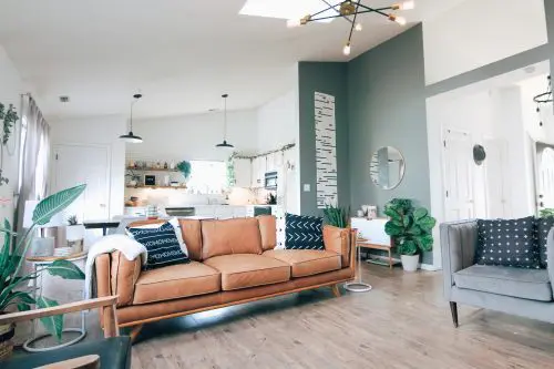 living room with underfloor heating